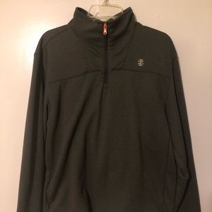 Men’s Izod Quarter-zip Pullover - Medium, Gray